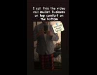 Guy wears suit jacket with pajama pants 