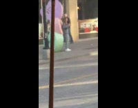 Girl leaning on three rocks pastel colored