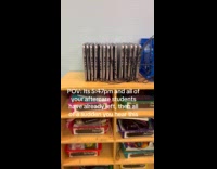 Teachers hears crying dog from laptop