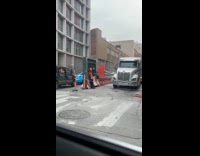 Man arm exercise use dumbbell during break