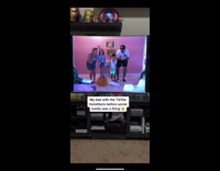 Dad does video transitions before Tiktok