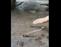 2 car tools stand upright 