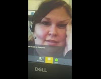 Lady teacher acts like mcdonalds employee headphones 