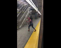 Spiderman multiple photographers photoshoot subway