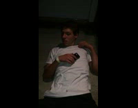 guy white shirt laying on steps 