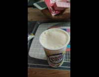 Girl opens yogurt clean foil lid spoon 