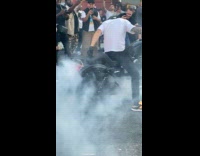 Collab WINY - Riders revving their motorcycles 