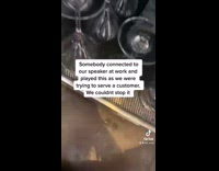 Collab BitchIG2 - Someone singing on speaker workers cant turn it off 