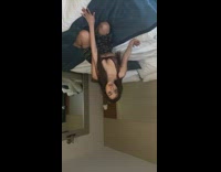 Girl falls in gap between two beds 