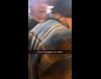 Guy tosses girl onto floor after supporting her in air for a second