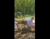 Ladies Celebrate Birthday Party with Kids Dressed as Fairies