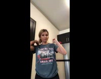 Girl big straw challenge orange juice fail