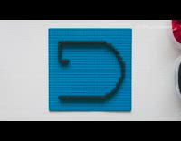 Guy makes DDOI logo out of legos 