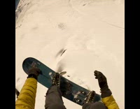 Guy on blue snowboard jumps falls fail