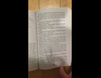 Misprinted book with missing chapters and pages