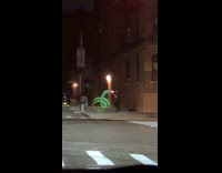 Man wave twirl dragon ribbon dance street