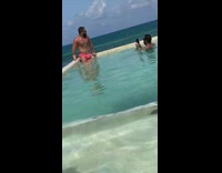 Man shirtless underwear swimming pool photo shoot Part 1