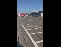 Woman dances in black for video 