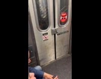 Guy lit up smokes inside the train