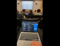 Man plays imposter sound effect on class