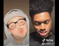 Two guys split screen lip sync 