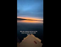 Submitter on a date by the lake with friend