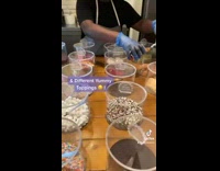 Girl reviews chocolate dipped ice cream 