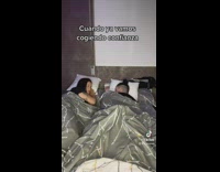 Girl wakes up because of farting guy 