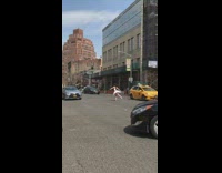 woman ballerina white dress street