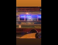 Party bus with neon lights inside Chicken Bus NYC 