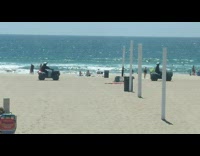 Collab Kook Of The Day - Six people ride ATV dune buggy beach 