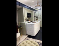 RV cabinet slides through another RV cabinet