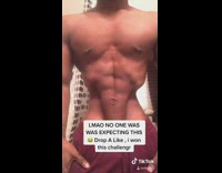 Guy deflates body like a balloon