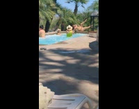 Collab IITW - Woman bikini lie down on the poolside