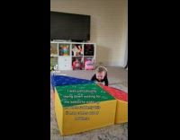 Kid Drools as he Crawls Towards Lady