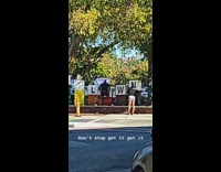 Woman dance twerk on ledge oak lawn
