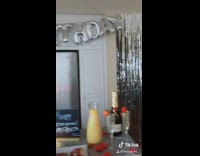 KaleSaladIG - Girlfriend makes Happy birthday breakfast with balloons, candles, rose petals for boyfriend