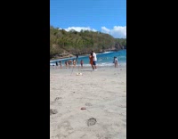 Collab IITW - Couple romantic tiktok dance at the beach