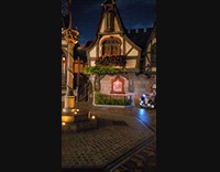 Man ride mobility scooter crashed at plants Disneyland