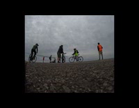 Aerial drone view chase of Aerocycle 301