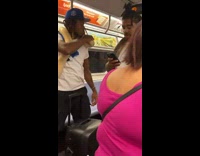 2 guys ride train with big snakes 