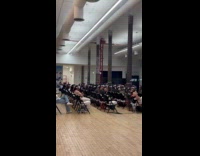 People wear VR goggles for KPop group