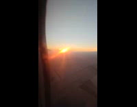 Filmer plane view show sky and sunrise