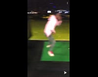 Pink jacket guy misses golf ball fail 