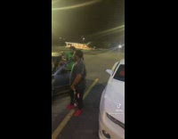 Guy honks horn and starts car fake remote 