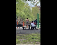 Collab WINY - Shirtless man lift barricade fence park workout