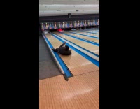 Collab Clips MPUGC - Man playing bowling slips onto bowling lane