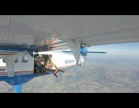 Skydive instructor slipped and fall from plane