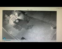 Security camera girl trips over chair fail