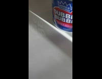 Bucket print reflect on counter surface sunlight